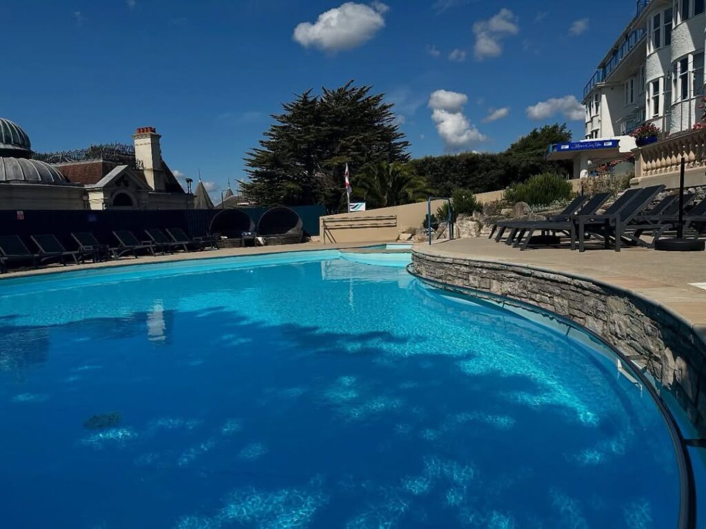 outdoor heated pool