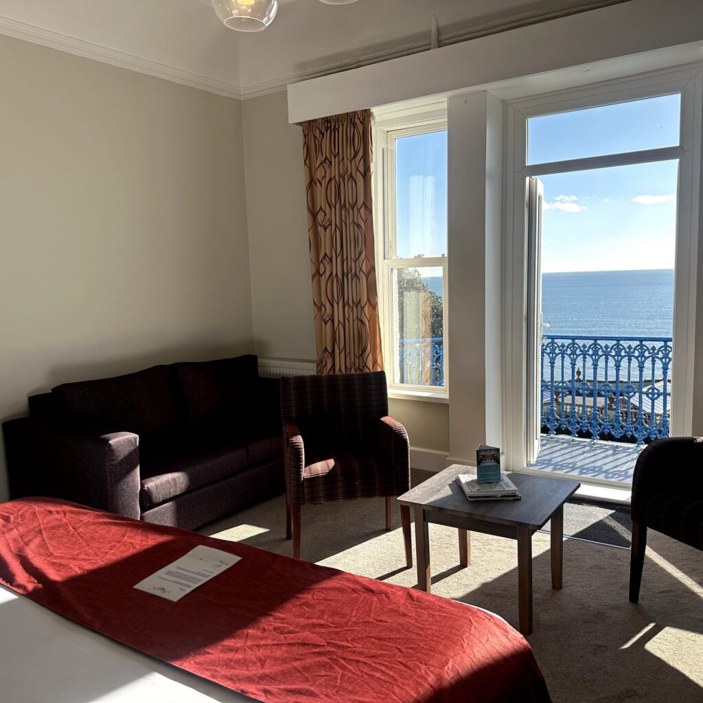 sea view from Marsham Court Hotel room